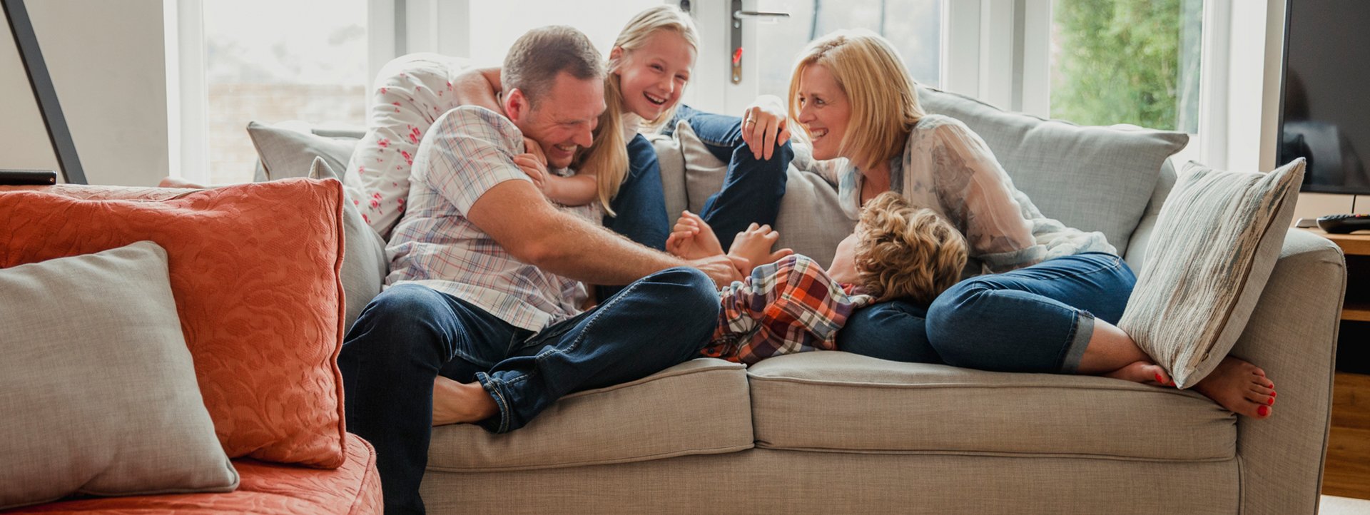 Family on a Couch