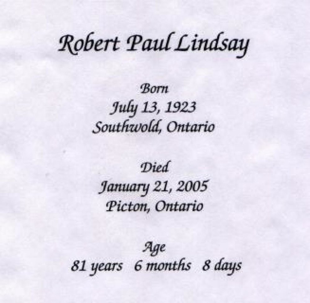 Robert Paul Lindsay